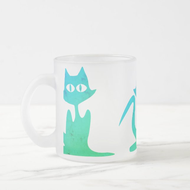 Taza De Cristal Esmerilado Monkey Mug (Izquierda)