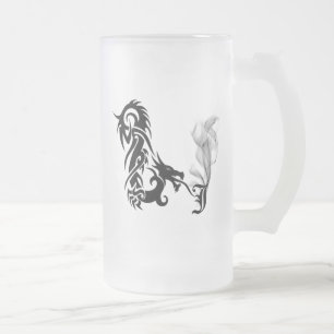 Taza De Cristal Esmerilado Monograma J del dragón