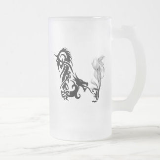 Taza De Cristal Esmerilado Monograma J del dragón