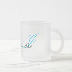 Taza De Cristal Esmerilado Monogramado