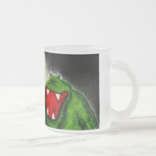 Taza De Cristal Esmerilado Monstruo nocturno