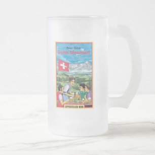Taza De Cristal Esmerilado Montaña suiza