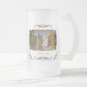 Taza De Cristal Esmerilado Montaña Wilderness Frosted Mug