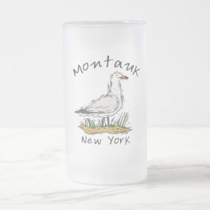 Taza De Cristal Esmerilado Montauk, NY