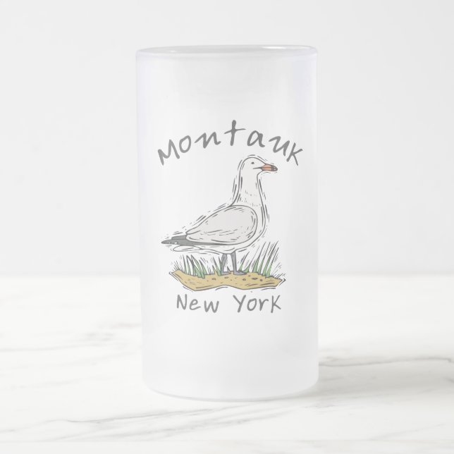 Taza De Cristal Esmerilado Montauk, NY (Centro)