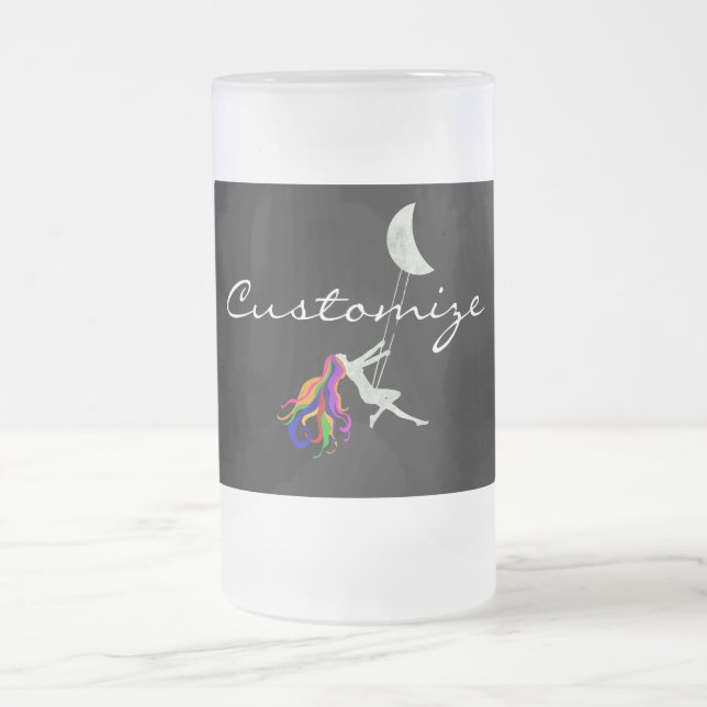 Taza De Cristal Esmerilado Moon Swinging Redhead Thunder_Cove (Centro)