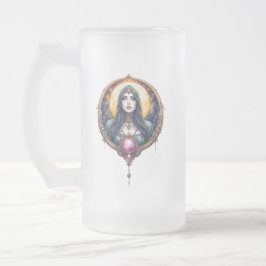 Taza De Cristal Esmerilado Moonbound Dreamkeeper – Guardian of the Night.  