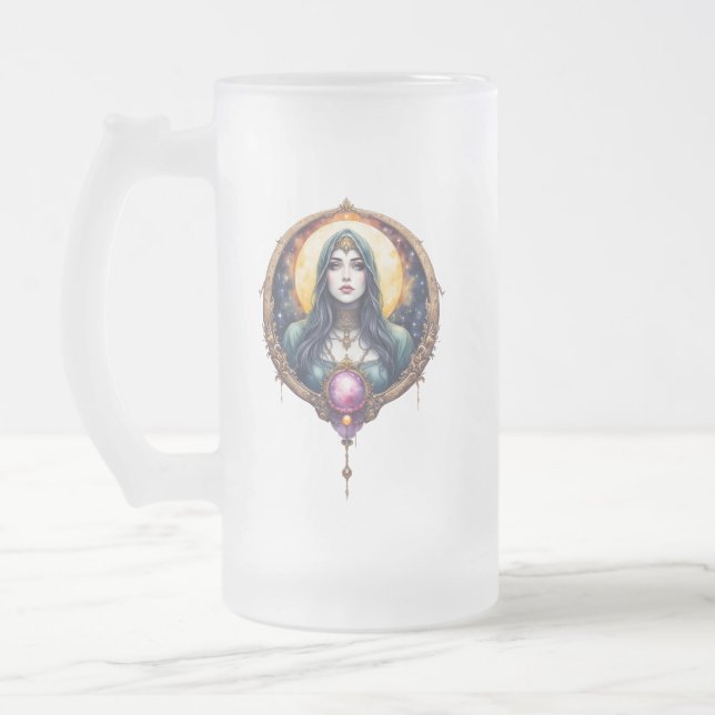 Taza De Cristal Esmerilado Moonbound Dreamkeeper – Guardian of the Night.   (Izquierda)