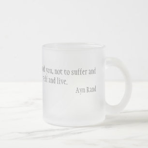 Taza De Cristal Esmerilado Moralidad