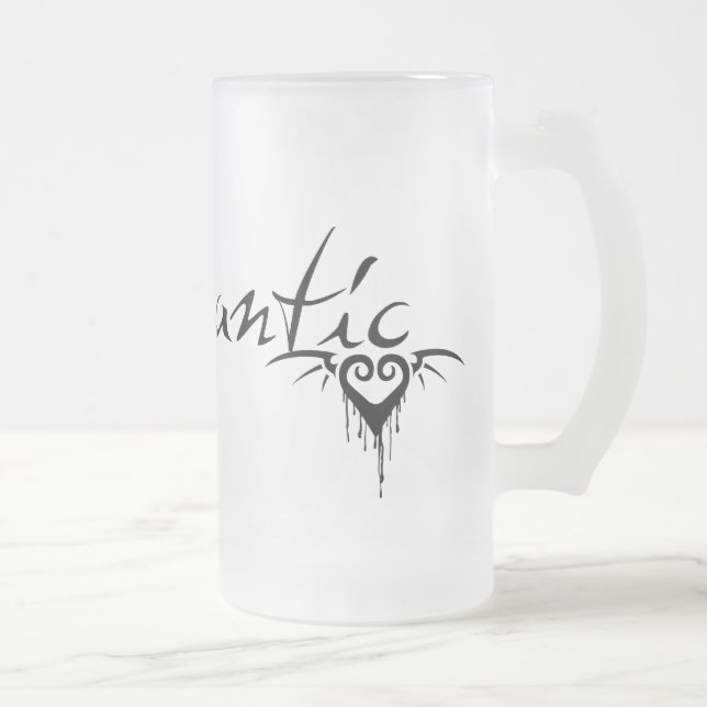 Taza De Cristal Esmerilado morir romántico (Derecha)