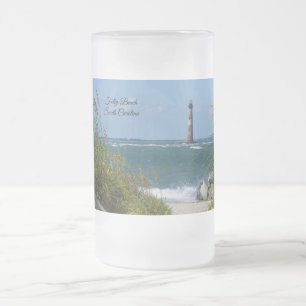 Taza De Cristal Esmerilado Morris Island Lighthouse Walkway Frost Mug