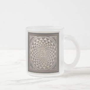 Taza De Cristal Esmerilado Mosaico geométrico Zaragoza Salduba