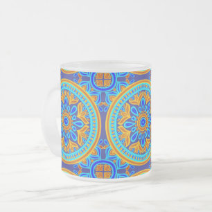 Taza De Cristal Esmerilado mosaico italiano