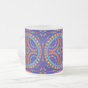 Taza De Cristal Esmerilado mosaico italiano