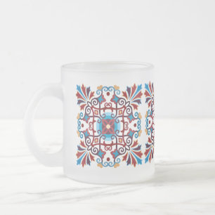 Taza De Cristal Esmerilado mosaico italiano