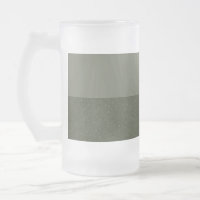 Moss Green Dos Tones Frosted Beer Mug - Personaliz