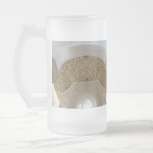 Taza De Cristal Esmerilado Motif artesanal de oro Mug de vidrio escarlatado d