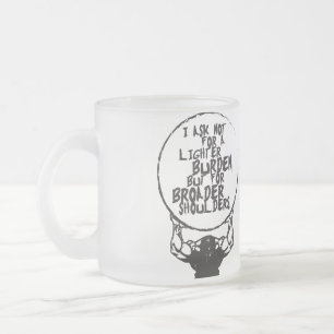 Taza De Cristal Esmerilado Motivación de gimnasio de fitness