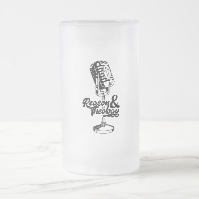 Taza De Cristal Esmerilado Motivo y teología de la cerveza (Centro)