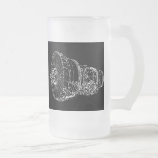 Taza De Cristal Esmerilado Motor a reacción