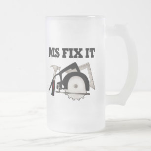 Taza De Cristal Esmerilado Ms Fix It