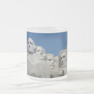 Taza De Cristal Esmerilado Mt. Rushmore
