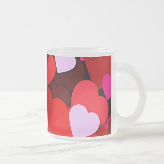 Taza De Cristal Esmerilado Mucho amor (Derecha)