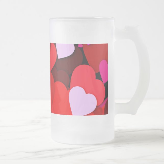 Taza De Cristal Esmerilado Mucho amor (Derecha)