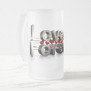Taza De Cristal Esmerilado Muertes de amor