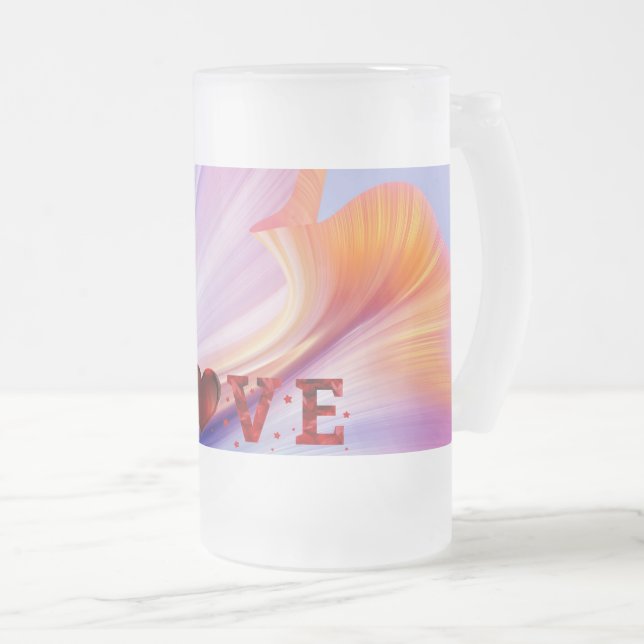 Taza De Cristal Esmerilado Muertes de amor (Anverso derecho)