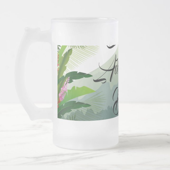 Taza De Cristal Esmerilado Mug (Izquierda)
