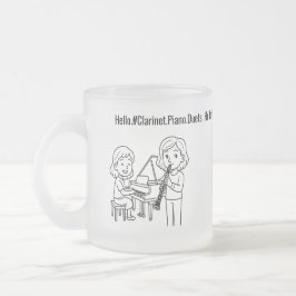 Taza De Cristal Esmerilado Mug