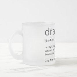 Taza De Cristal Esmerilado Mug