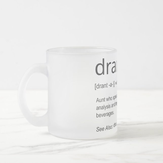 Taza De Cristal Esmerilado Mug (Izquierda)