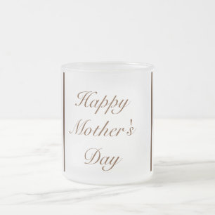 Taza De Cristal Esmerilado Mug