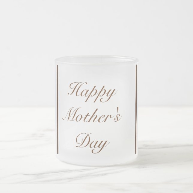 Taza De Cristal Esmerilado Mug (Centro)