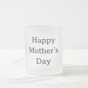 Taza De Cristal Esmerilado Mug