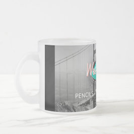 Taza De Cristal Esmerilado Mug