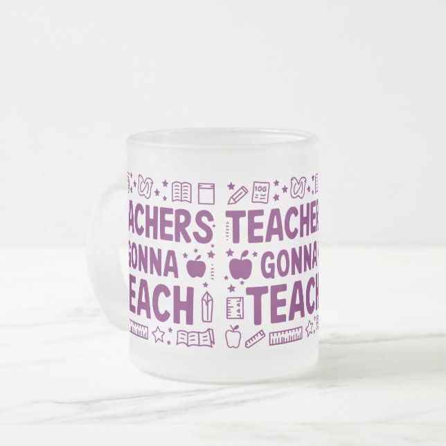 Taza De Cristal Esmerilado Mug (Anverso izquierdo)