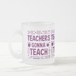 Taza De Cristal Esmerilado Mug