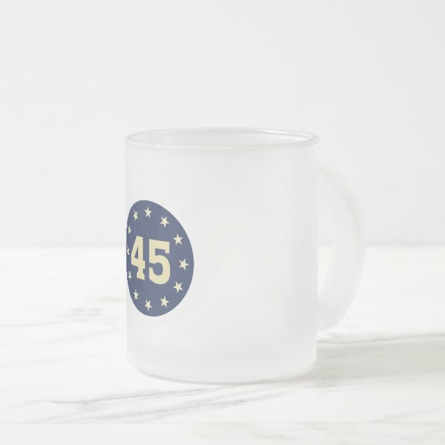 TAZA DE CRISTAL ESMERILADO MUG "45" FROSTED (Anverso derecho)