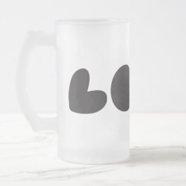 Taza De Cristal Esmerilado Mug - Aniversario Boda