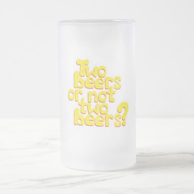 Taza De Cristal Esmerilado mug_beer (Centro)