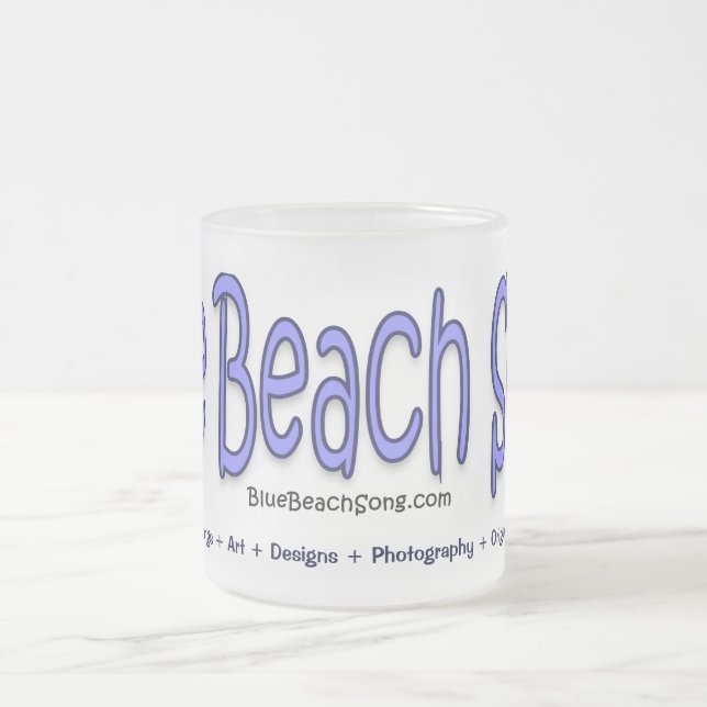Taza De Cristal Esmerilado Mug Blue Beach Song™ (Centro)
