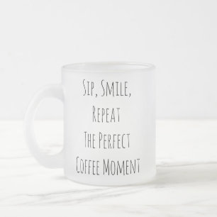 Taza De Cristal Esmerilado Mug cerámico transparente de 11 oz