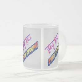 TAZA DE CRISTAL ESMERILADO MUG CLÁSICO