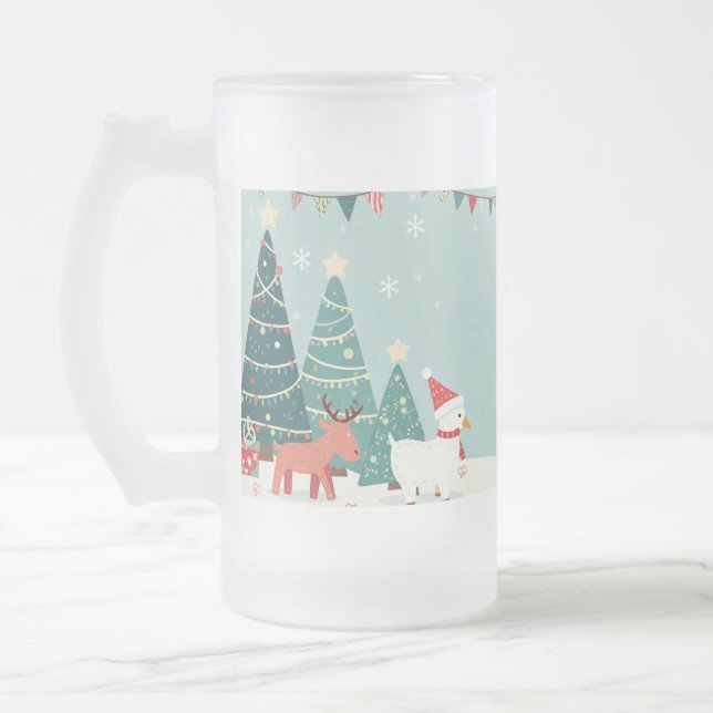 Taza De Cristal Esmerilado Mug conmemorativa de los navidades (Izquierda)