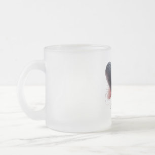 Taza De Cristal Esmerilado Mug de amor de latido
