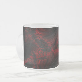 Taza De Cristal Esmerilado Mug de amor de vidrio escarpado