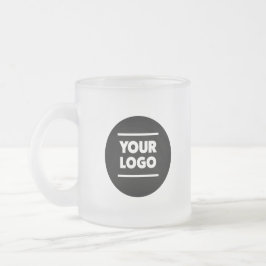Taza De Cristal Esmerilado Mug de bebida de vidrio escarchado con logotipo pe